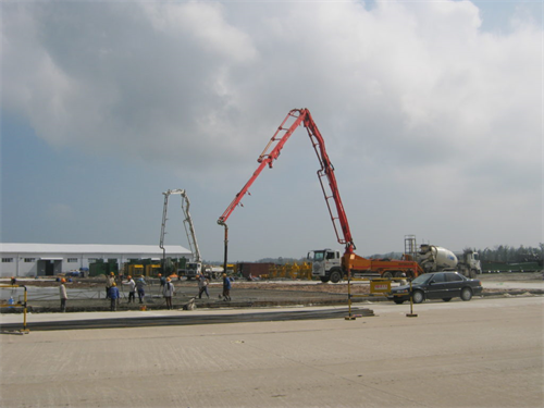 Concrete paving Doosan, Dung Quất